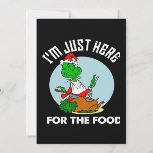 Ich bin nur für das Essen hier Einladung