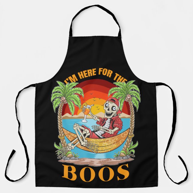 Ich bin nur für die Boos da Schürze (Vorderseite)