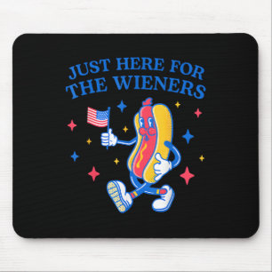 Ich bin nur für die Dackeln 4. Juli hier Mousepad