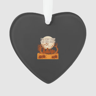 Ich bin nur hier Buh Halloween Kinder Silhouette M Ornament