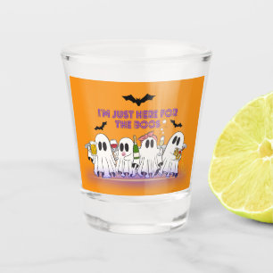 Ich bin nur hier für das Boos-Funny Halloween Schnapsglas