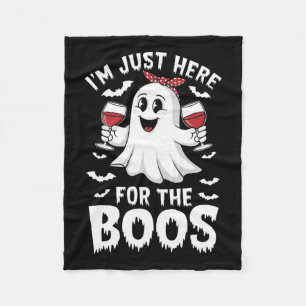 Ich bin nur hier für das Boos Halloween Women Ghos Fleecedecke