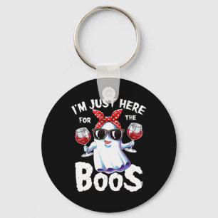 Ich bin nur hier für das Boos Halloween Women Ghos Schlüsselanhänger