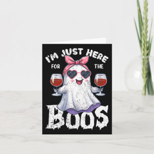 Ich bin nur hier für das Boos Niedlich Ghost Hallo Karte