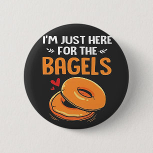 Ich bin nur hier für das jüdische Essen von Bagels Button