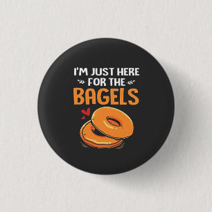 Ich bin nur hier für das jüdische Essen von Bagels Button