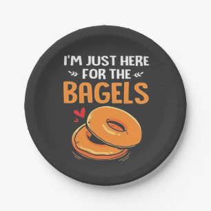 Ich bin nur hier für das jüdische Essen von Bagels Pappteller