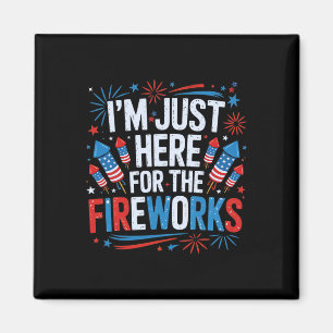 Ich bin nur hier für das patriotische Feuerwerk am Magnet