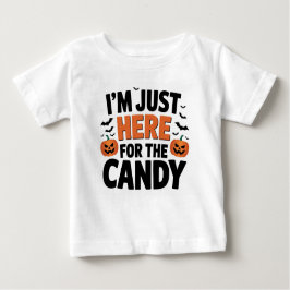 Ich bin nur hier für das süße - sonnige Halloween Baby T-shirt