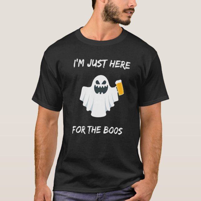 Ich bin nur hier für den Boos Funny Trick oder Tre T-Shirt (Vorderseite)