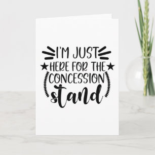 Ich bin nur hier für den Konzessionsstand Karte