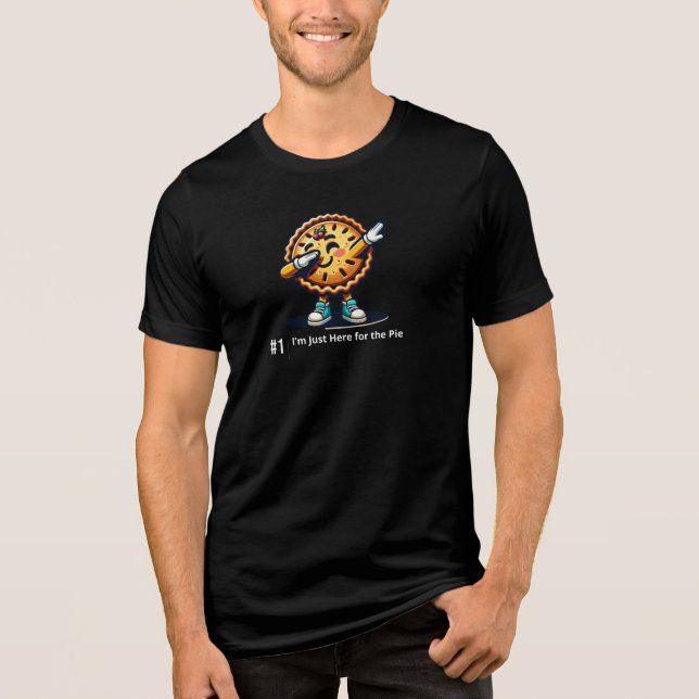 Ich bin nur hier für den Kuchen Tri-Blend Shirt (Vorderseite)