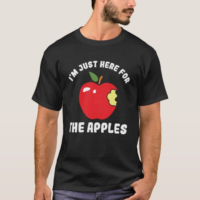 Ich bin nur hier für die Apfelkuchen, die Apple pf T-Shirt (Vorderseite)