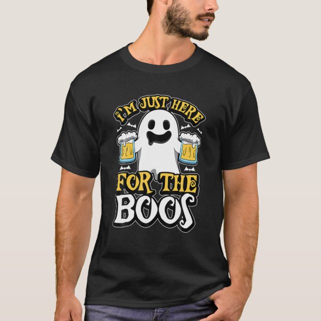 Ich bin nur hier für die Boos - Ghost Booze - Hall T-Shirt (Vorderseite)