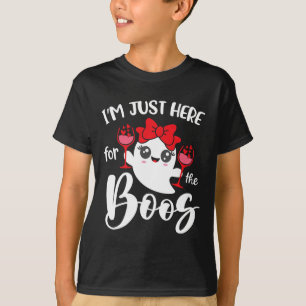 Ich bin nur hier für die Boos Niedlich Ghost Fun W T-Shirt