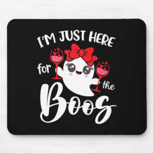 Ich bin nur hier für die Boos Niedlich Ghost Funny Mousepad