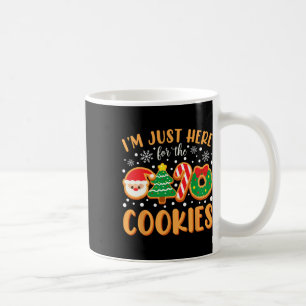 Ich bin nur hier für die Cookies Funny Xmas Meme N Kaffeetasse