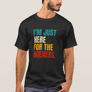 Ich bin nur hier für die Dackeln, Hot Dog Liebhabe T-Shirt