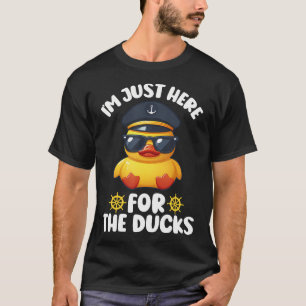 ICH BIN NUR HIER FÜR DIE ENTEN Lustige Kreuzfahrt T-Shirt