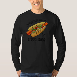 Ich bin nur hier für die Karottenhunde Vegan Food T-Shirt