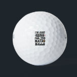 Ich bin nur hier für die Matzo Balls Funny Hanukka Golfball<br><div class="desc">Hanukkah,  jüdisch,  jew, chanukah, dreidel, Geschenk, Geburtstag, Groovy, Weihnachten, matzo</div>