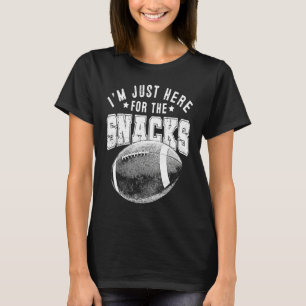 Ich bin nur hier für die Snacks Fantasy Football L T-Shirt