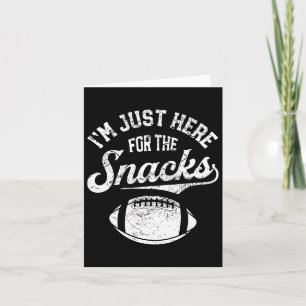 Ich bin nur hier für die Snacks Funny Fantasy Foot Karte