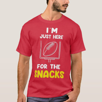 Ich bin nur hier für die Snacks Funny Fantasy Foot T-Shirt