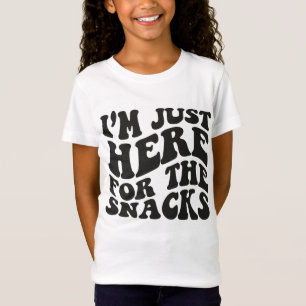 Ich bin nur hier für die Snacks Svg - Kinder svg S T-Shirt