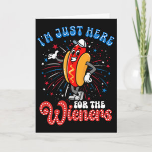 Ich bin nur hier für die Wieners Feuerwerk Hot Dog Karte