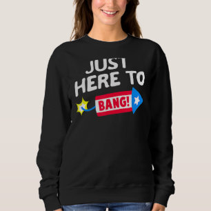 Ich bin nur hier, um Feuerwerke zu knallen am 4. J Sweatshirt