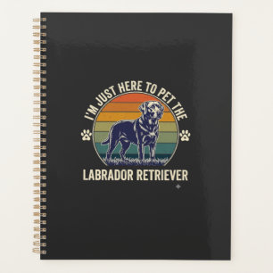 Ich bin nur hier, um Labrador Retriever Hund Retro Planer