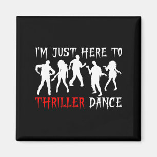 Ich bin nur hier um lustig Zombie Halloween-Party Magnet