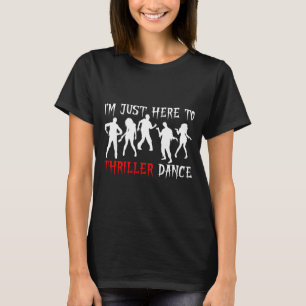 Ich bin nur hier um lustig Zombie Halloween-Party  T-Shirt