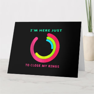 Ich bin nur hier, um mein Ring Fitness Gym Geschen Karte