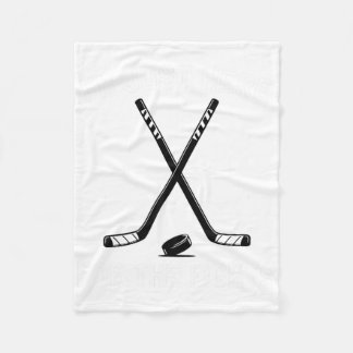 Ich bin nur hier wegen der Kämpfe Hockey Humor Hoc Fleecedecke