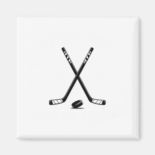 Ich bin nur hier wegen der Kämpfe Hockey Humor Hoc Magnet