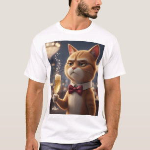 Ich bin nur hier wegen des Champagners – Grumpy Pa T-Shirt