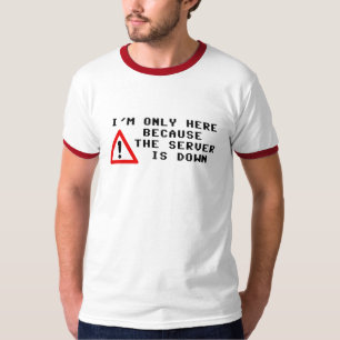 Ich bin nur hier, weil der Server unten ist T-Shirt