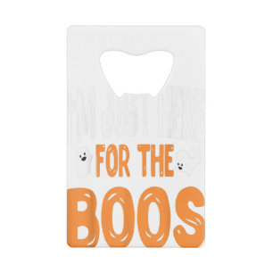 Ich bin nur hier zum Boss Halloween Shirt für Männ Geldbeutel Flaschenöffner