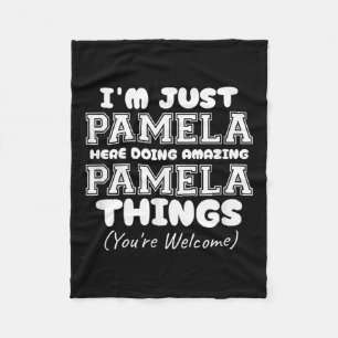 Ich bin nur Pamela hier, um Phantastische Pamela-D Fleecedecke