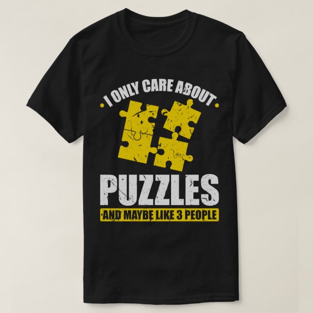 Ich bin nur über Rätsel T-Shirt (Design vorne)