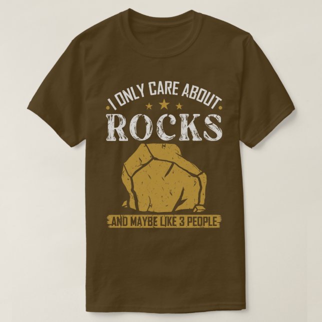 Ich bin nur über Rocks Geologin T-Shirt (Design vorne)