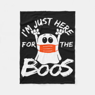 Ich bin nur wegen der Buh-Rufe hier Halloween Lust Fleecedecke