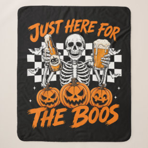 Ich bin nur wegen der Buh-Rufe hier Halloween-Skel Sherpadecke