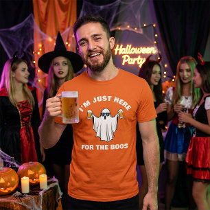 Ich bin nur wegen der Buh-Rufe hier Lustiger Geist T-Shirt