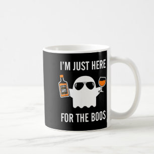 Ich bin nur wegen der Buh-Rufe hier Lustiger Hallo Kaffeetasse
