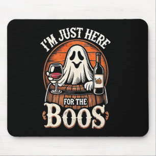 Ich bin nur wegen der Buh-Rufe hier Lustiger Hallo Mousepad