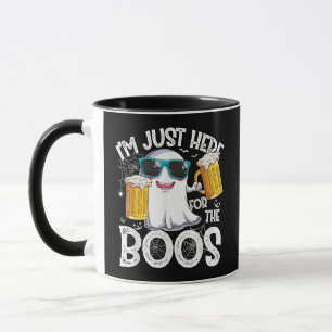 Ich bin nur wegen der Buh-Rufe hier Lustiges Hallo Tasse