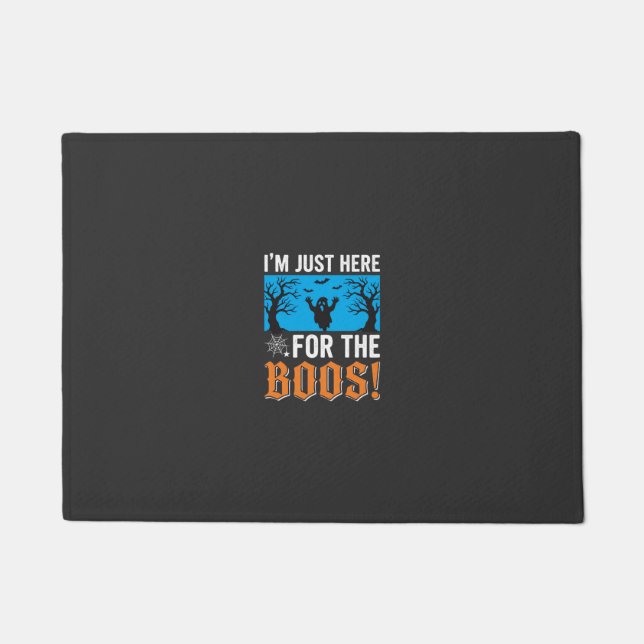 Ich bin nur wegen der Buhs hier Halloween-Design_1 Fußmatte (Vorderseite)